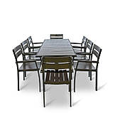 Набір для дачі стіл та стільці "Брістела Макси" 180 Венге від Mix-Line, фото 6