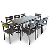 Набір для дачі стіл та стільці "Брістела Макси" 180 Венге від Mix-Line, фото 7