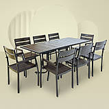 Набір для дачі стіл та стільці "Брістела Макси" 180 Венге від Mix-Line, фото 3