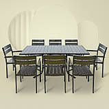 Комплект меблів для кафе "Брістела Макси" Венге 8 стільців. Металевий каркас від Mix-Line, фото 4