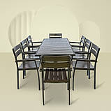 Набір для дачі стіл та стільці "Брістела Макси" 180 Венге від Mix-Line, фото 8