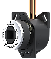 Корпусна газова розетка медичне повітря 4 - DIN - припаювальна