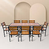 Набір для дачі стіл та стільці "Брістела Макси" 180 Тік від Mix-Line, фото 4