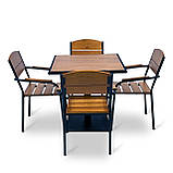 Набір стіл та стільці садових меблів "Верона" Тік від Mix-Line, фото 4