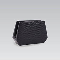 Серветниця керамічна Maestro Black MR-20001-44, настільна підставка для серветок чорна