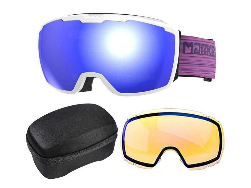 Marker Perspective+ L S3+S1 White Snow/Blue HD Mirror 2 лінзи, фото 1