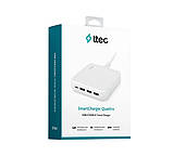 Мережевий зарядний пристрій Ttec SmartCharger Quattro GaN USB-C/USB-A 65W White (2SCG02B), фото 4
