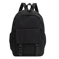 Рюкзак з карманами 658 чоловічий жіночий дитячий шкільний портфель чорний