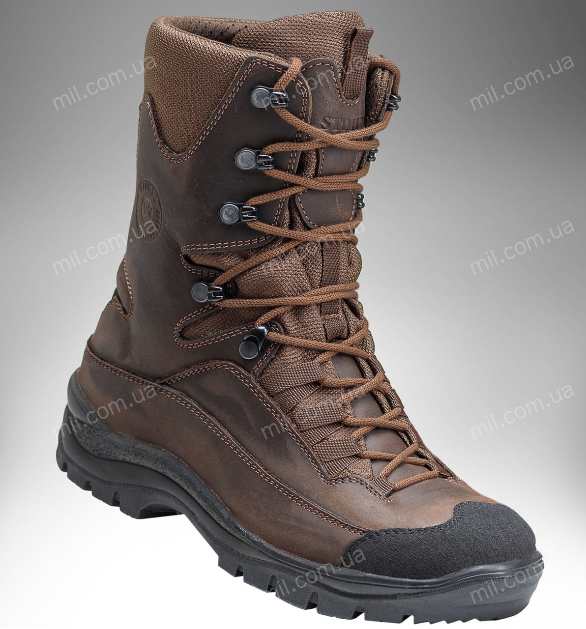 Тактичні зимові берци / утеплене, армійське взуття на зиму GROM Gen.2 (dark brown)