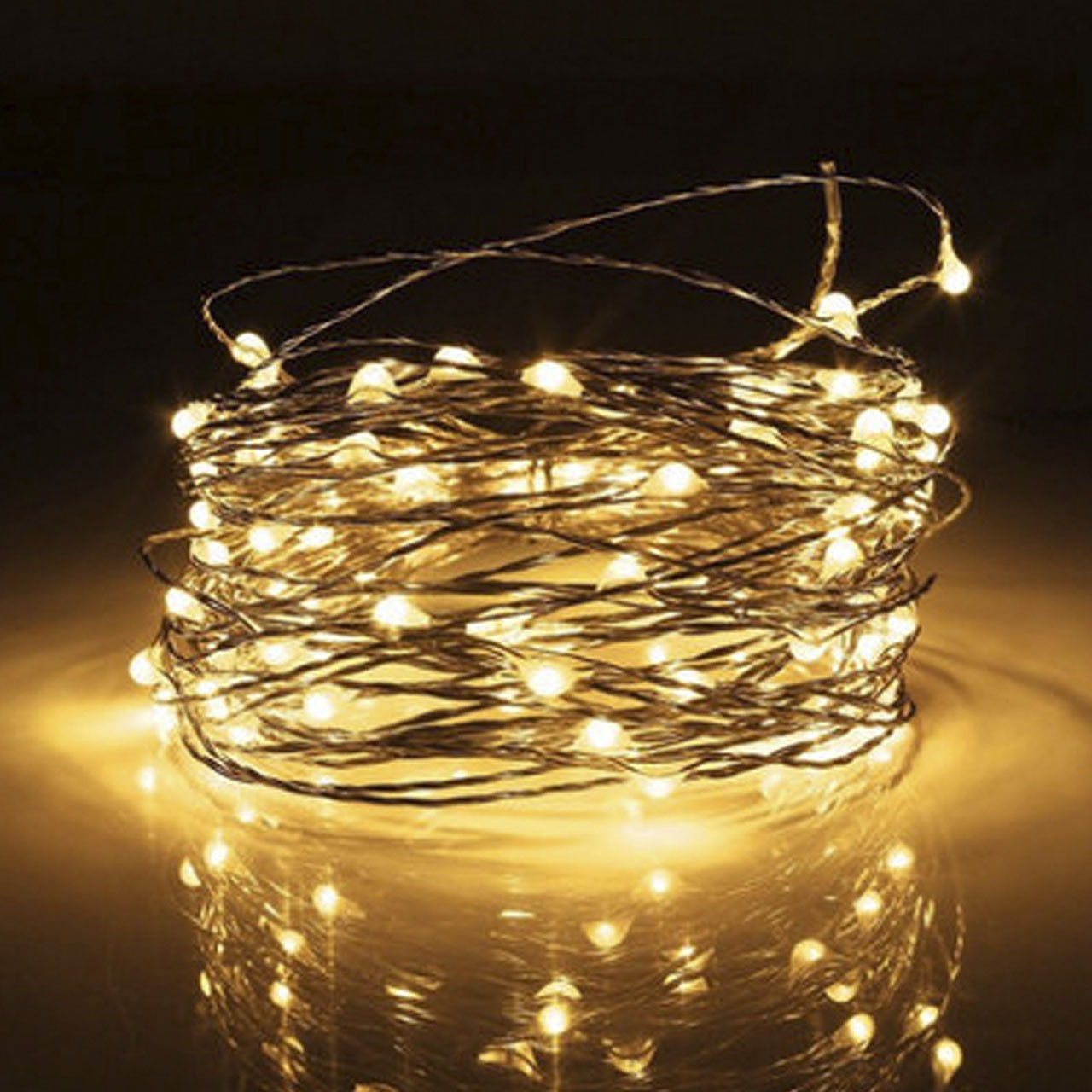 Гірлянда Роса Нитка (10 LED) 1 метр на батарейках
