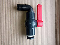 Кран пластиковий із кріпленням 1 дюйм, шланг 32 мм