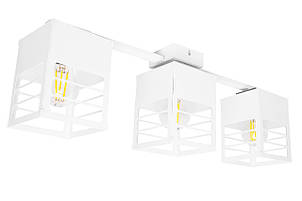 Люстра лофт MSK Electric Urban на три плафони біла NL 2310-3 WH, фото 1