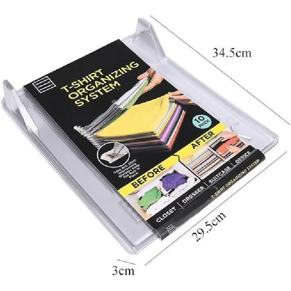Органайзер, складна дошка для зберігання одягу 10шт EZSTAX / Набір відділень для одягу, зошит, документів, фото 1