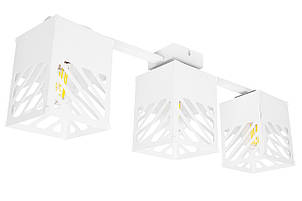 Люстра лофт MSK Electric Urban на три плафони біла NL 2410-3 WH, фото 1