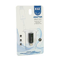 Переходник KIN KY-198 Lighting(M) => Jack 3.5mm(F), Black(32681#)