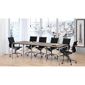 Стіл для переговорів Q-240 Loft-design горіх-модена в офіс