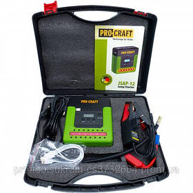 Пуско-зарядное устройство EuroCraft JSAP12 JUMP Starter (компресор,ліхтарик,павербанк)