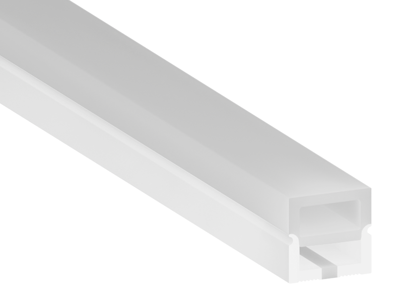 Профіль силіконовий LEDUA СП-2 для LED стрічки 10х10 мм накладний IP67 1 м
