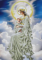 В674 Мадонна с младенцем, набор для вышивки бисером иконы