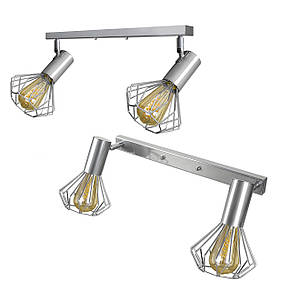Світильник лофт MSK Electric Diadem настінно-стельовий NL 22151-2 CR хром, фото 1