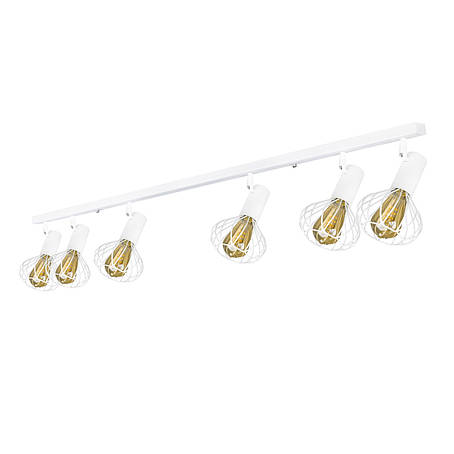 Світильник лофт MSK Electric Lotus стельовий NL 14151-6 WH, фото 1