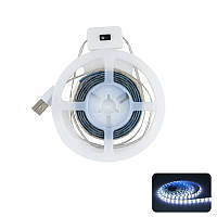 Світлодіодна LED-стрічка 3 м, з USB, Біла/LED-підсвітка від повербанка/Лед стрічки