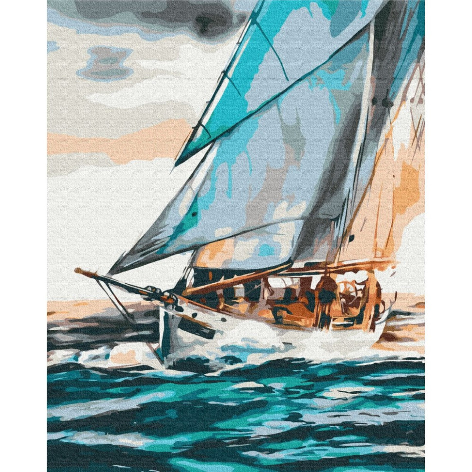 Картина за номерами "Морська подорож" ©Понамарчук Ірина Brushme BS53299 40х50 см