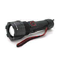 Фонарь  ручной  Bailong BL-A88-GT100, 1LED GT1000, 3W, 3 режима, ZOOM,26650 /8800mah, Black, IP40, кабель