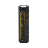 Аккумулятор 18650 Li-Ion LiitoKala Lii-26A, 2600mah （2450-2650mah）, 3.7V (2.75-4.2V), Black, PVC BOX Q2,  цена