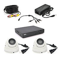 Комплект видеонаблюдения Outdoor/Indoor AHD 014-2-5MP PiPo+ GreenWave ( Xmeye )(10787#)