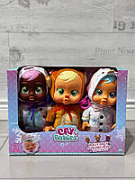 Cry Babies Tiny Cuddles Holly Jolly Edition 3pk 9-inch Baby Dolls. Ages 18+ Months край бебі