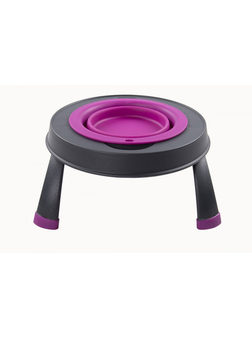 Миска для тварин Dexas Single Elevated Feeder на складній підставці 960 мл пурпурний (PW1404322405)