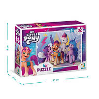 Дитячі пазли mebelime My Little Pony "Пригоди з подружками" DoDo 200306 30 елементів, фото 4
