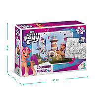 Дитячі пазли mebelime 2в1 My Little Pony "Чарівні Зіпп та Санні" DoDo 200124 30 елементів, фото 5