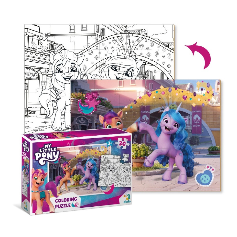 Дитячі пазли mebelime 2в1 My Little Pony "Подружки та веселка" DoDo 200134 30 елементів