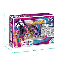 Дитячі пазли mebelime 2в1 My Little Pony "Подружки та веселка" DoDo 200134 30 елементів, фото 6