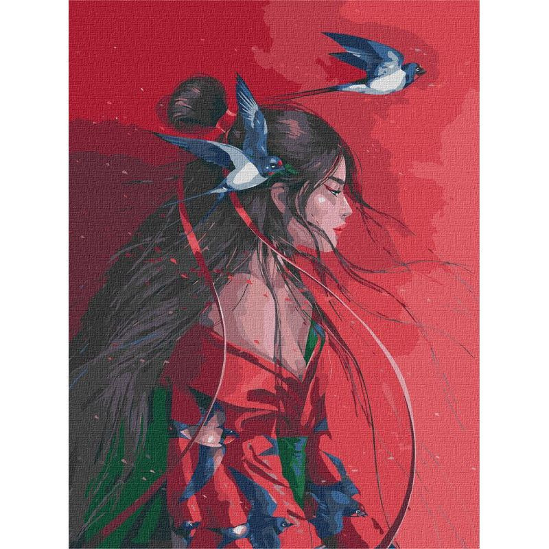 Картина за номерами mebelime "Небесна принцеса" ©lesya_nedzelska_art Ідейка KHO4953 40х50 см