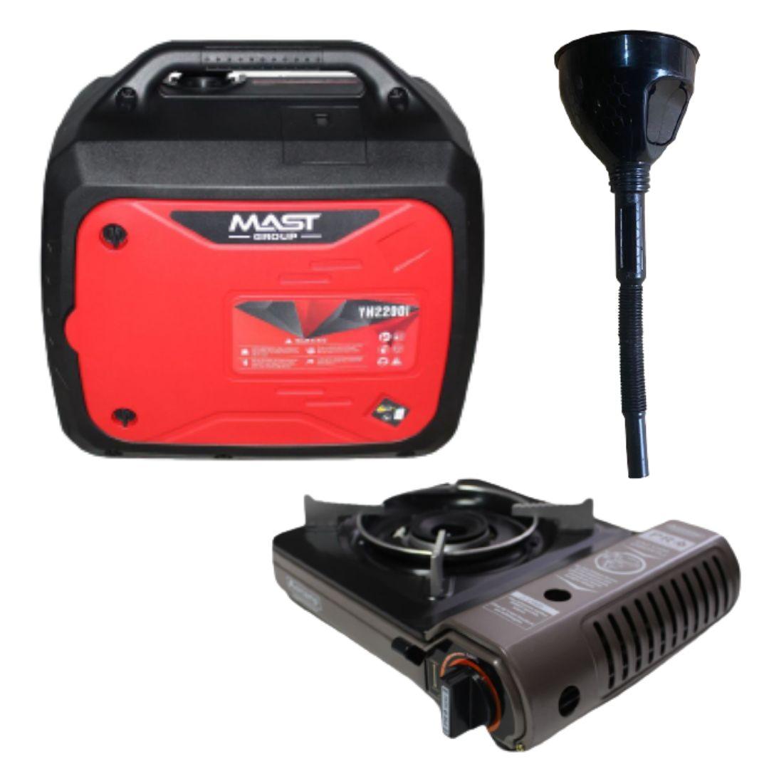 Інверторний генератор MAST GROUP YH2200i + газова плитка Orcamp CK-505, та лійка в дарунок, фото 1