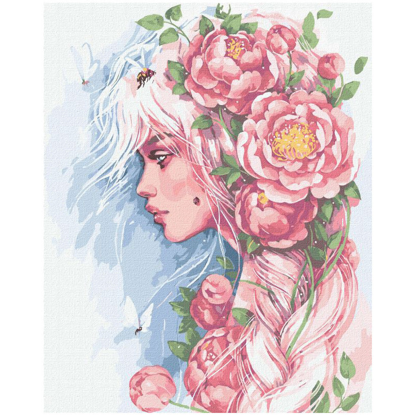 Картина за номерами mebelime "Розквітаюча душа" ©lesya_nedzelska_art Ідейка KHO4954 40х50 см
