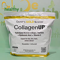 1 кг. Морской коллаген, California Gold Nutrition, CollagenUP, гиалуроновая кислота и витамин C, айхерб