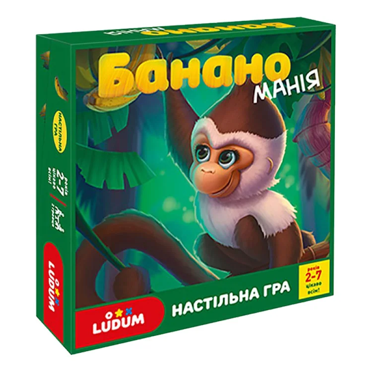 Дитяча настільна Гра mebelime "Бананоманія" LD1049-53 українська мова Ludum