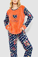 Актуальная теплая пижама в горох коралловая пижама с цветочным принтом зимняя женская пижама махра