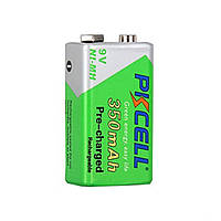 Аккумулятор PKCELL 9V/350mAh, крона, NiMH Rechargeable Battery, 1 штука в блистере цена за блистер Q10(10462#)