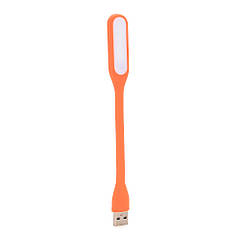 Ліхтарик гнучкий LED USB, Orange, OEM (1559760518)