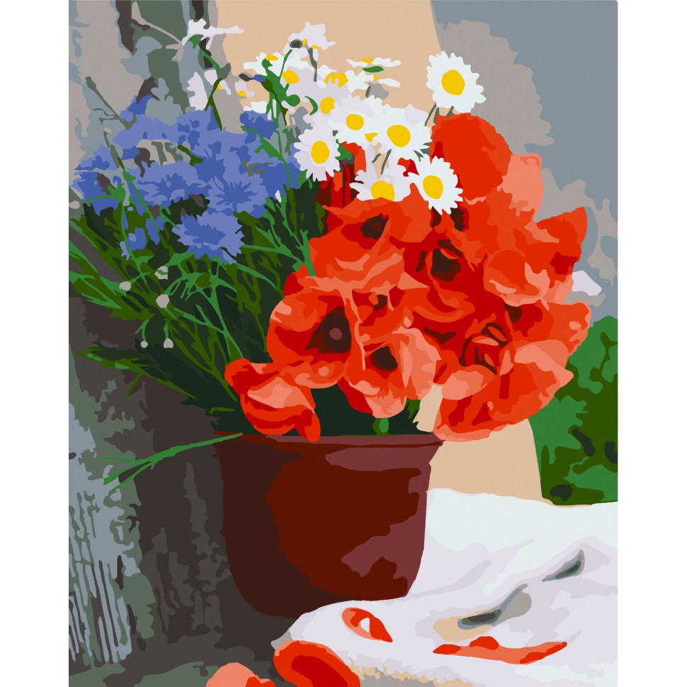 Картина за номерами mebelime "Квіти червня" Art Craft 12149-AC 40х50 см
