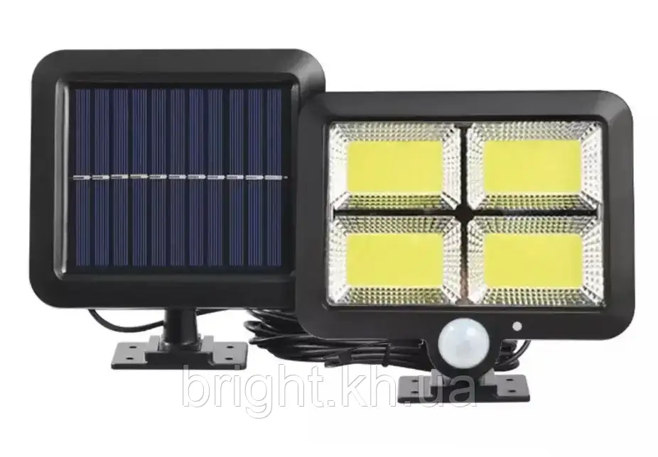 Світильник з сонячною панеллю і датчиком руху Separate Solar Wall Lamp FL-1530, фото 1