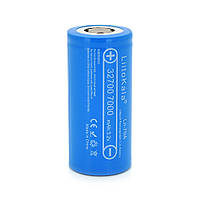 Аккумулятор 32700 LiFePO4 LiitoKala Lii-70A, 7000mah （6500-7000mah, 30A, 3.2V (2.5-3.65V), Blue, PVC(3138#)