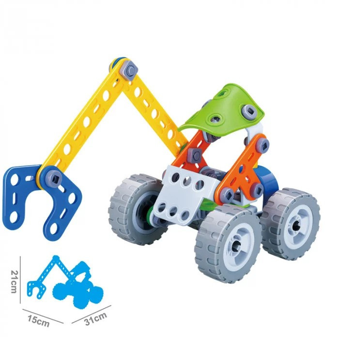 Конструктор mebelime Build&Play "Екскаватор" HANYE J-7704, 74 елементи