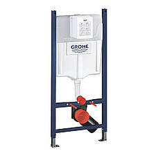 Комплект 4 в 1: Інсталяція GROHE Solido 3 в 1 3884966Q + Унітаз безобідковий Kroner Harz WHI493736 RIMLESS з, фото 4