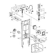 Комплект 4 в 1: Інсталяція GROHE Solido 3 в 1 3884966Q + Унітаз безобідковий Kroner Harz WHI493736 RIMLESS з, фото 6